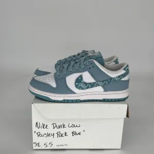 NIKE DUNK LOW PAISLEY PACK BLUE SIZE 5.5/7W DH4401-101