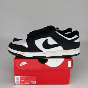 NIKE DUNK LOW PANDA SIZE 12 DD1391-100