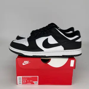 NIKE DUNK LOW PANDA SIZE 13 DD1391-100
