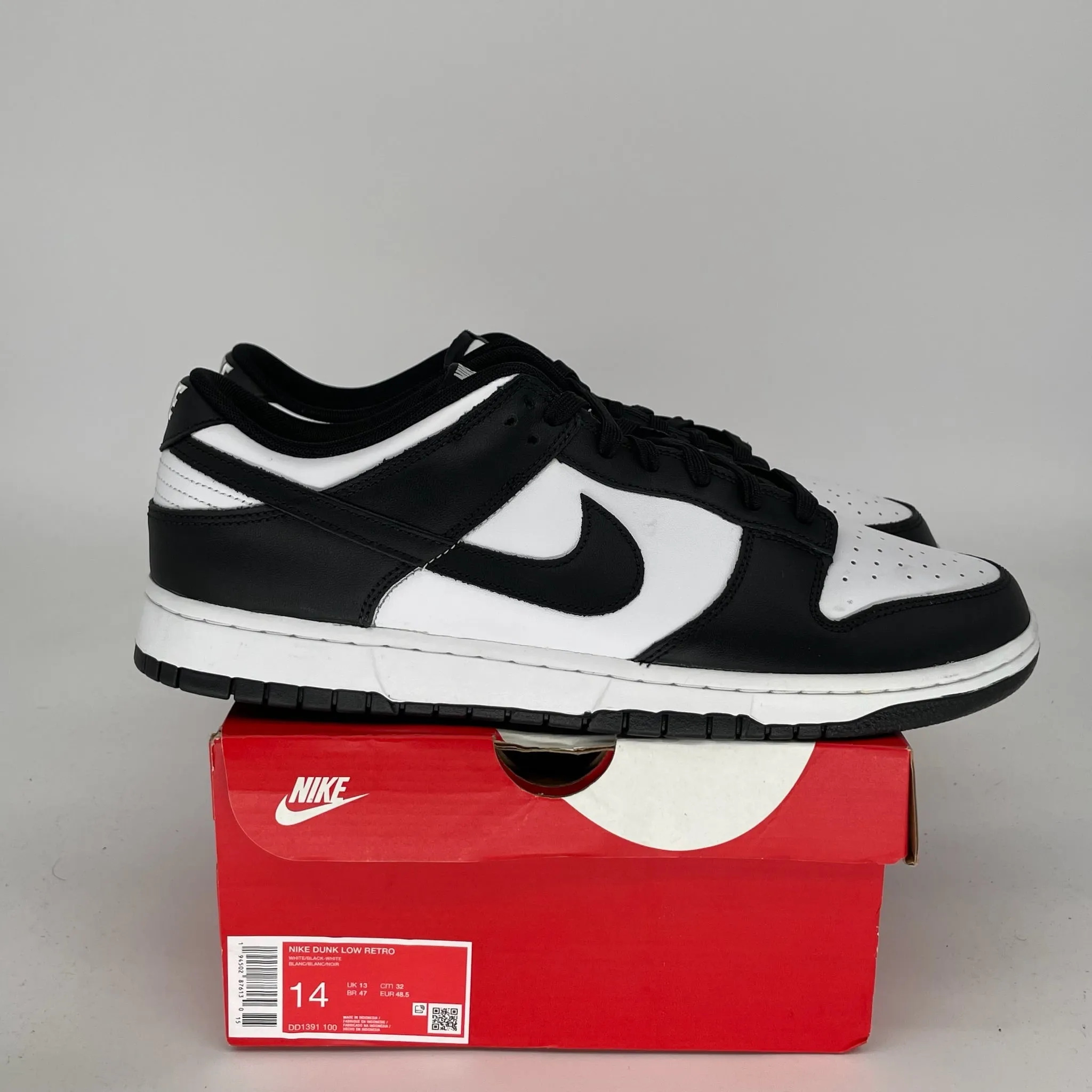NIKE DUNK LOW PANDA SIZE 14 DD1391-100