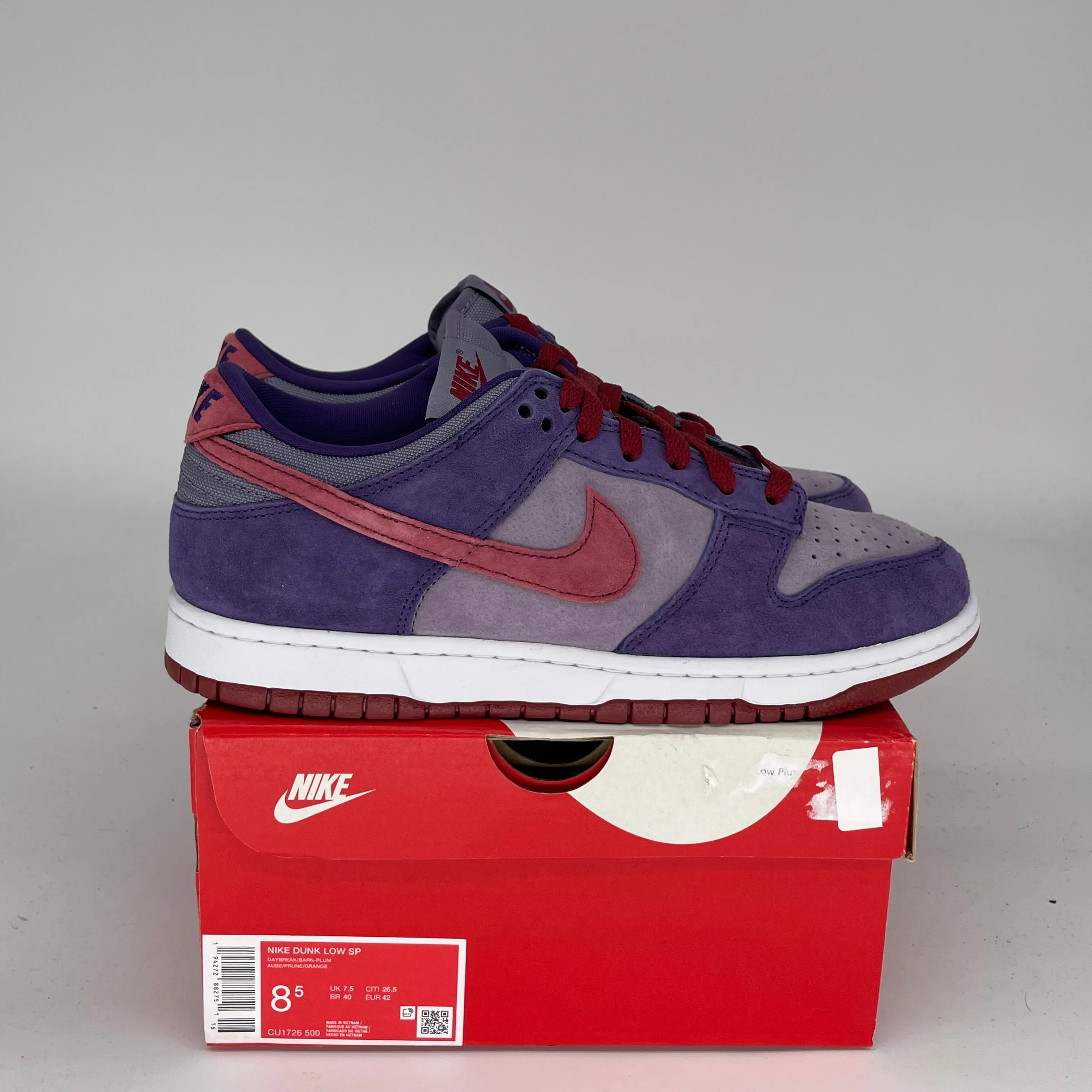 NIKE DUNK LOW PLUM SIZE 8.5 CU1726-500