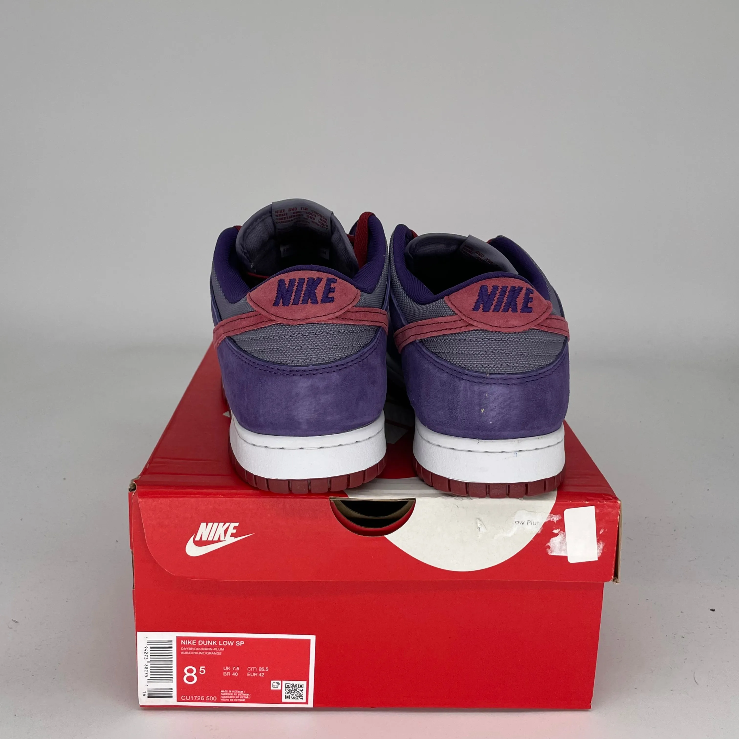 NIKE DUNK LOW PLUM SIZE 8.5 CU1726-500