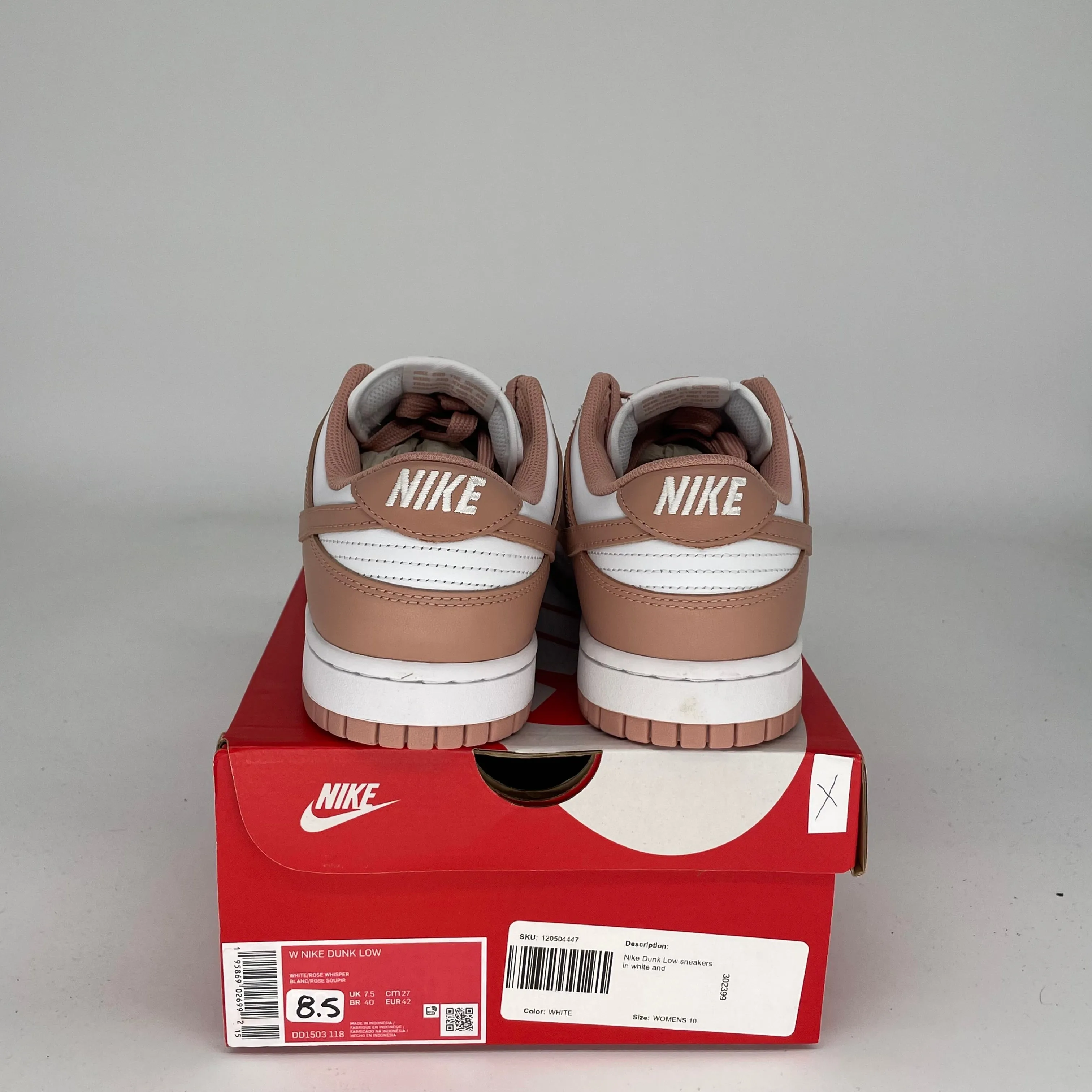 NIKE DUNK LOW ROSE WHISPER W SIZE 8.5/10W DD1503-118