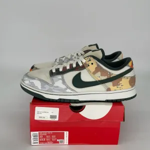 NIKE DUNK LOW SAIL MULTI CAMO SIZE 12 DH0957-100