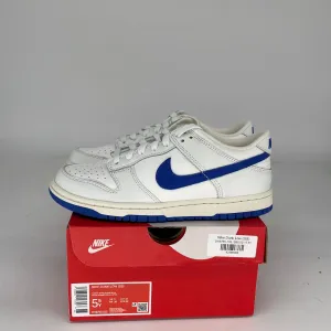 NIKE DUNK LOW SUMMIT WHITE HYPER ROYAL SIZE 5.5Y DH9765-105
