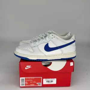 NIKE DUNK LOW SUMMIT WHITE HYPER ROYAL SIZE 6Y DH9765-105