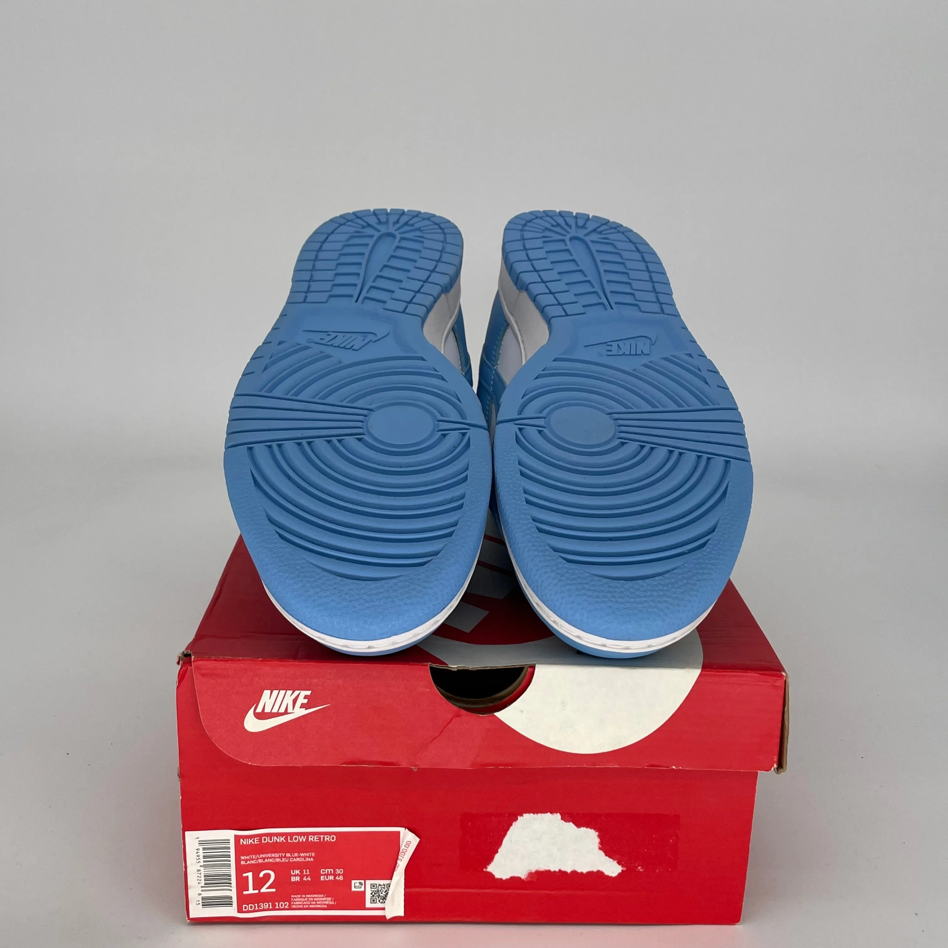 NIKE DUNK LOW UNC SIZE 12 DD1391-102