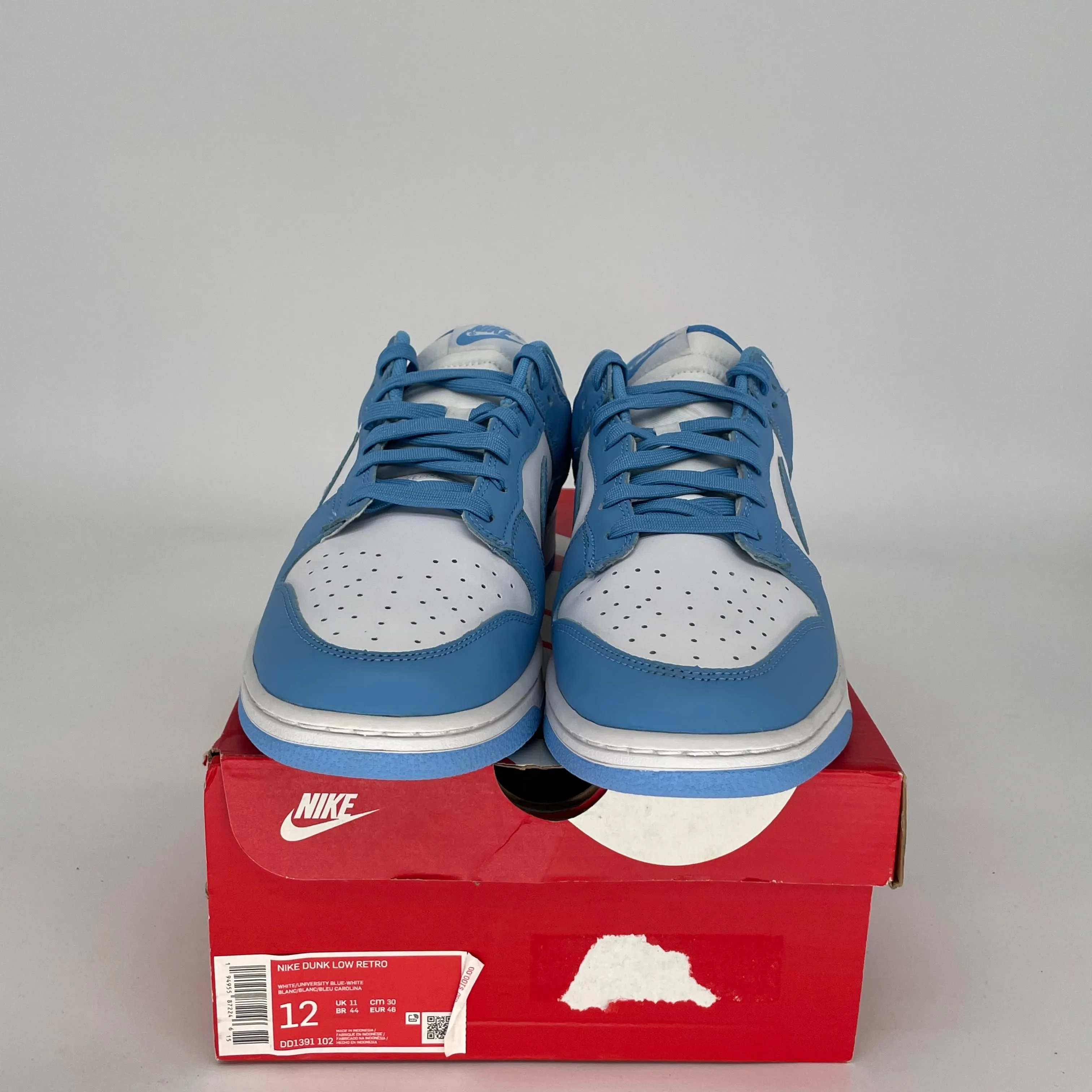 NIKE DUNK LOW UNC SIZE 12 DD1391-102