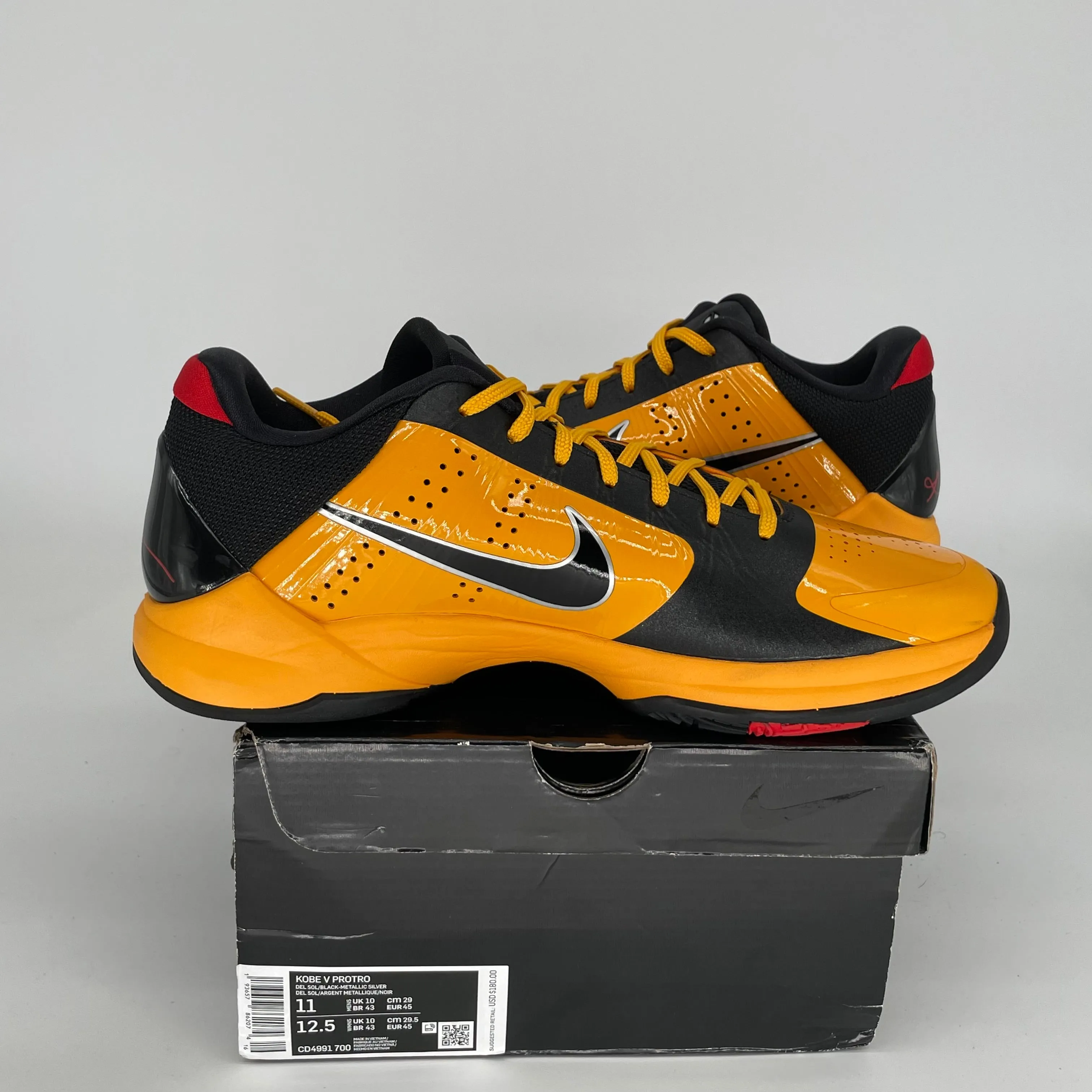 NIKE KOBE 5 PROTRO BRUCE LEE SIZE 11 CD4991-700