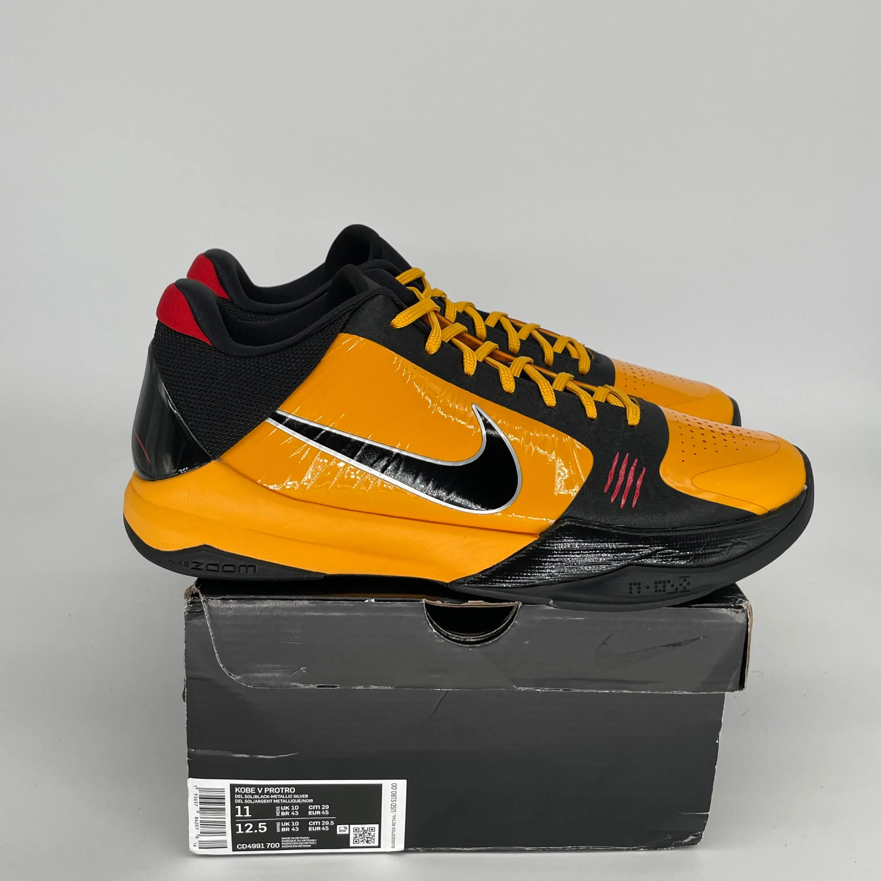NIKE KOBE 5 PROTRO BRUCE LEE SIZE 11 CD4991-700