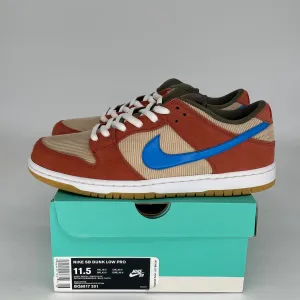 NIKE SB DUNK LOW CORDUROY DUSTY PEACH SIZE 11.5 BQ6817-201