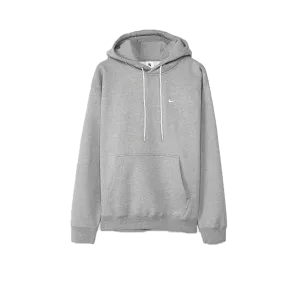 Nike Solo Swoosh Fleece Hoodie Grey