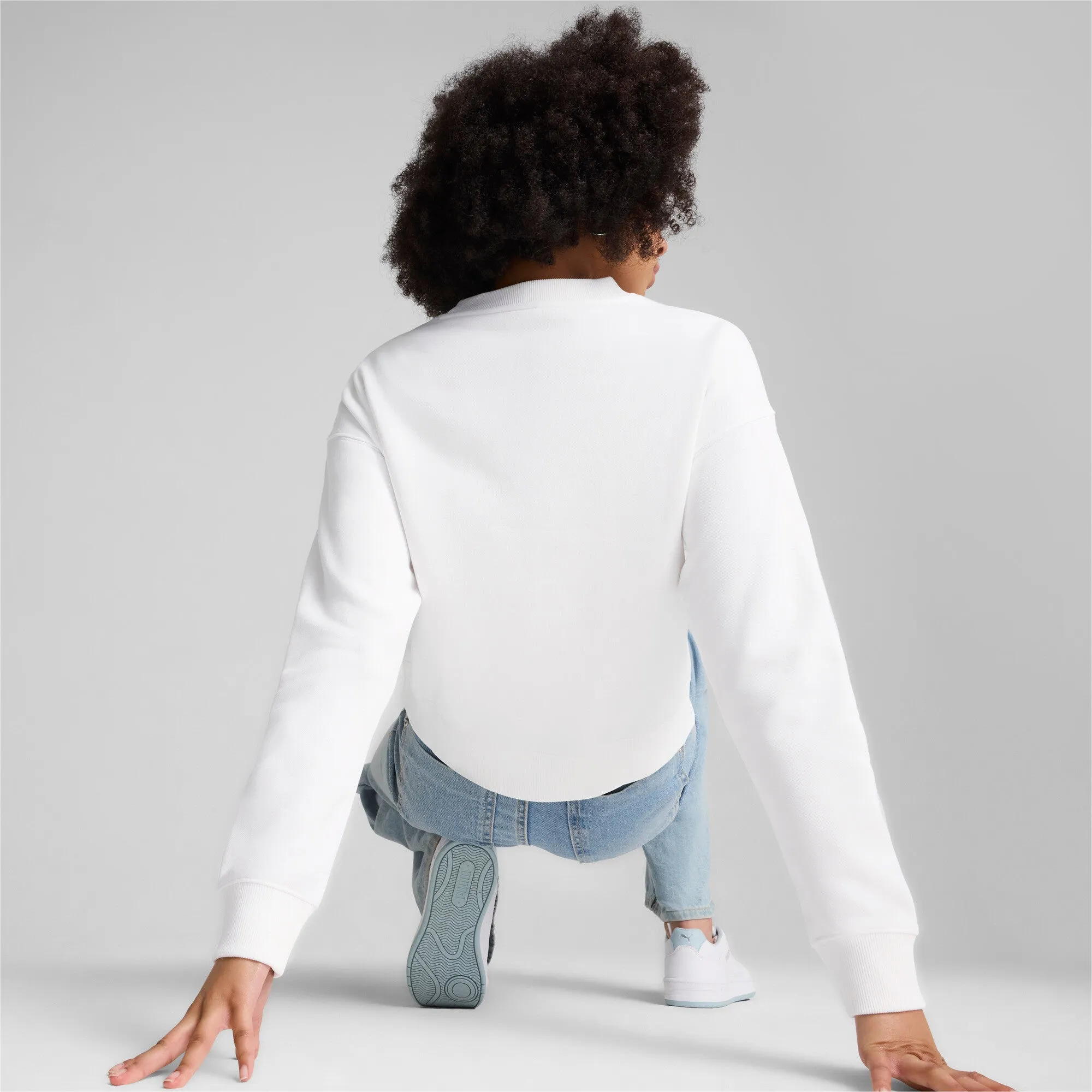 PUMA Women's SQUAD Full-Length Crewneck