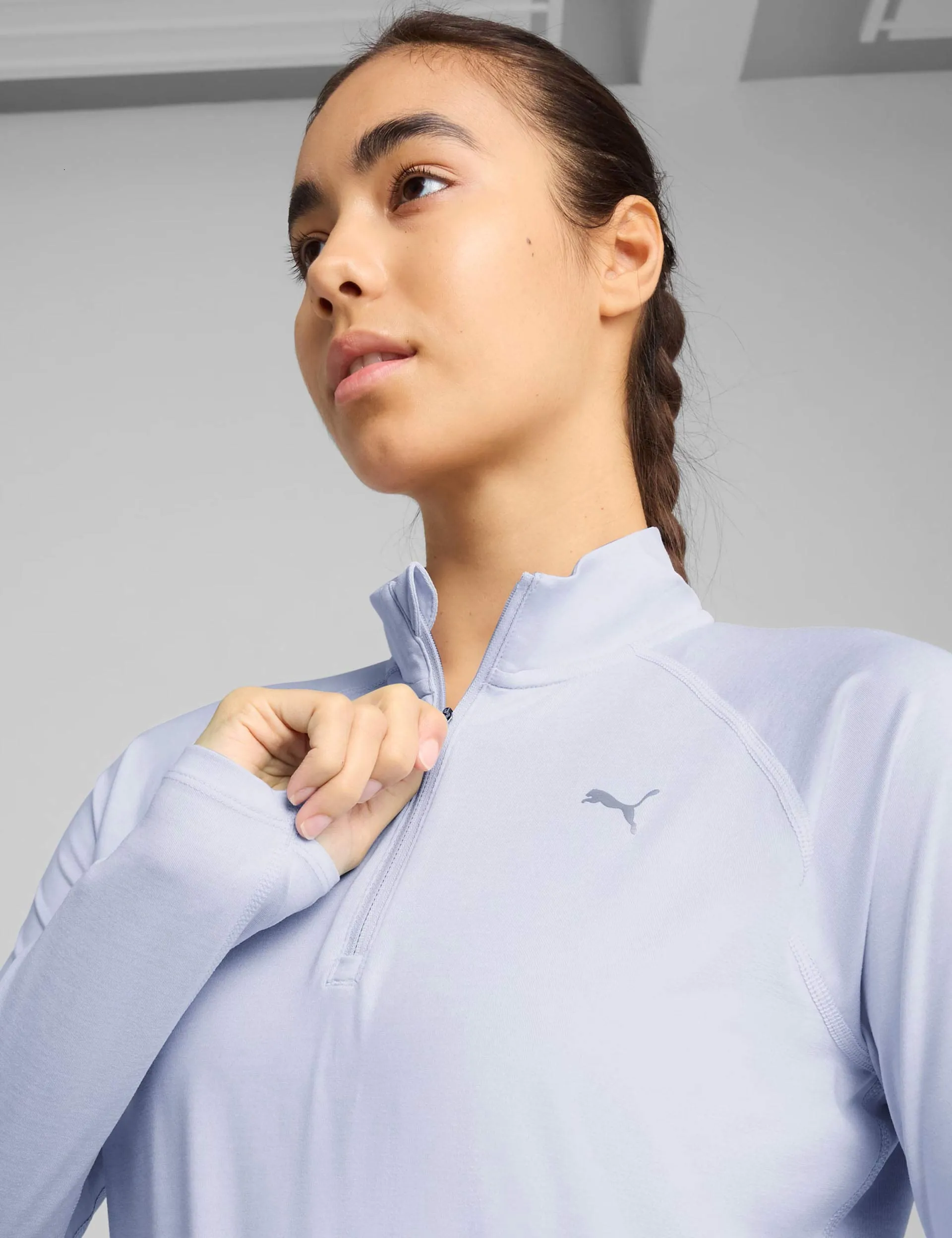 Run Velocity Cloudspun 1/4 Zip - Cool Weather
