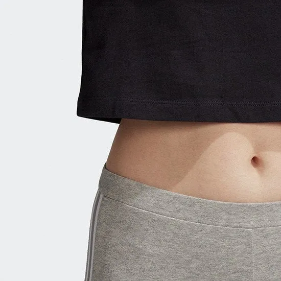 Womens Adidas Originals Crop Top Shirt (Black)