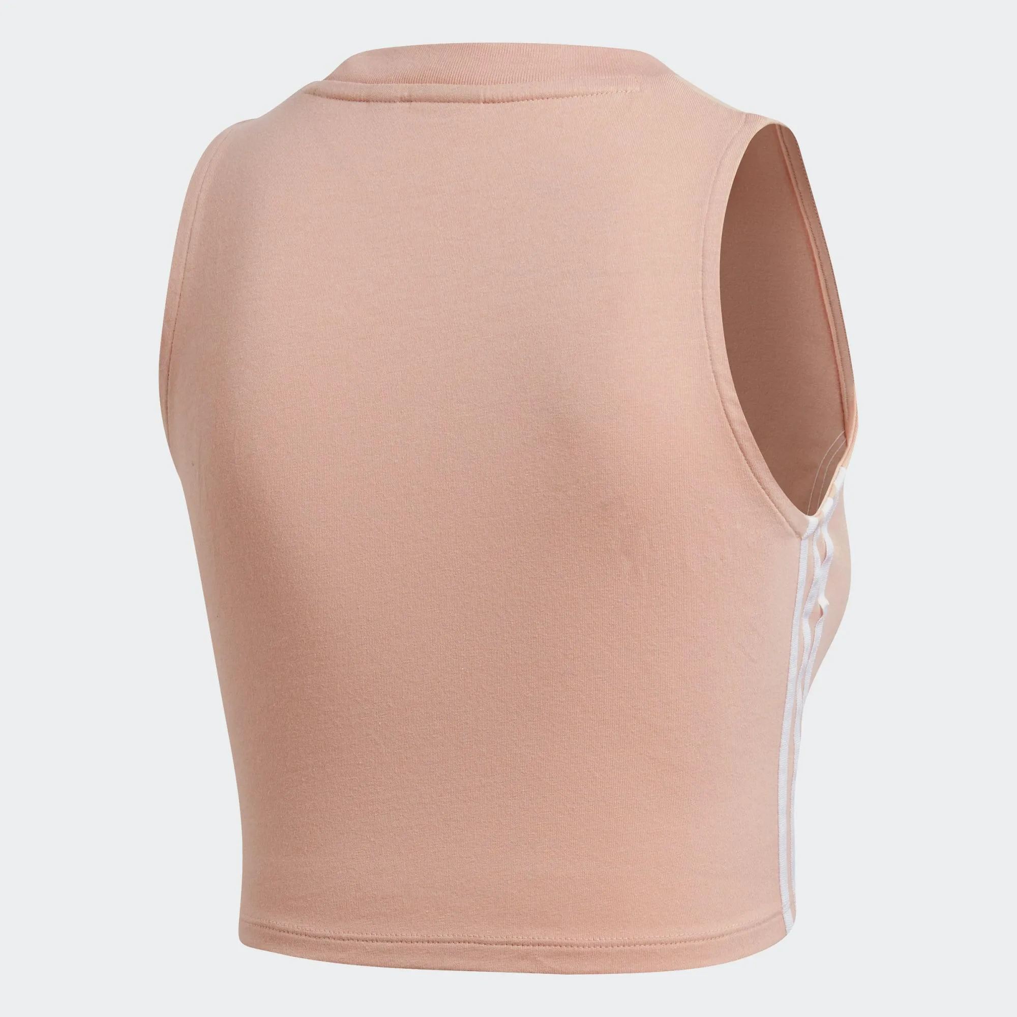Womens Adidas Originals Crop Top Shirt (Dust Pink)