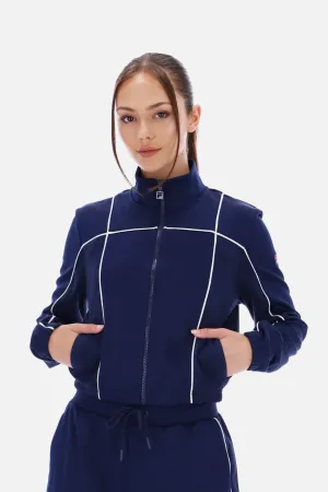 Women's Haiden Cropped Navy / Gardenia - Track Top