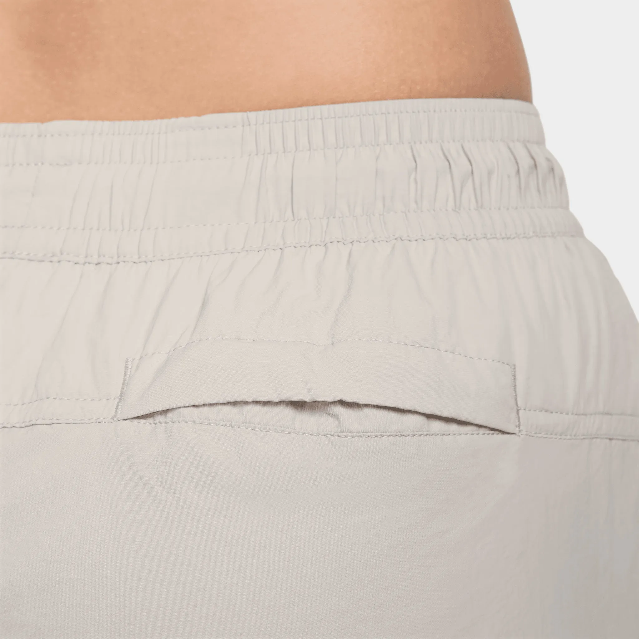 Womens Nike Nike Sportswear Women's Mid-Rise Repel Zip Pants Lt Iron Ore / White