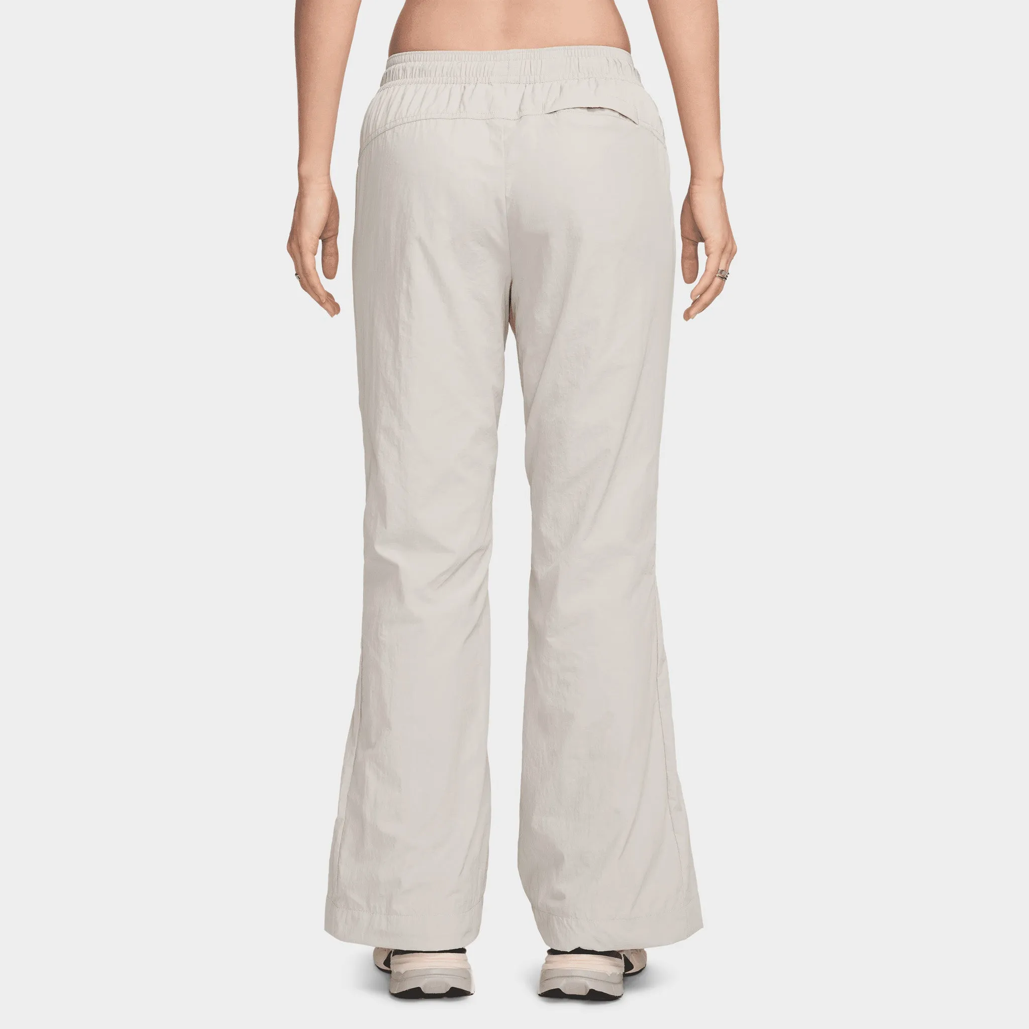 Womens Nike Nike Sportswear Women's Mid-Rise Repel Zip Pants Lt Iron Ore / White