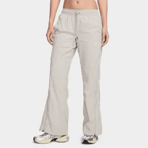 Womens Nike Nike Sportswear Women's Mid-Rise Repel Zip Pants Lt Iron Ore / White