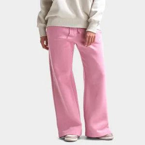 Womens Nike Nike Sportswear Women's Phoenix Fleece High Waisted Wide Leg Tracksuit Bottoms Elemental Pink / Sail